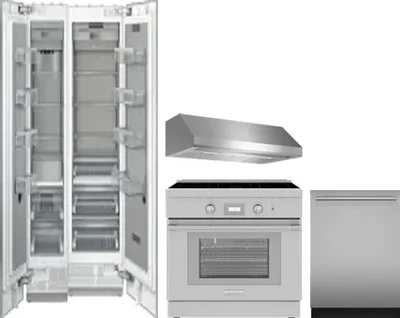 5 Piece Package Includes Refrigerator, Freezer, Range, Hood And Dishwasher