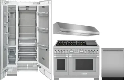 5 Piece Package Includes Refrigerator, Freezer, Range, Hood And Dishwasher