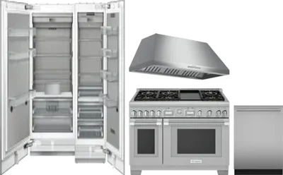 5 Piece Package Includes Refrigerator, Freezer, Range, Hood And Dishwasher