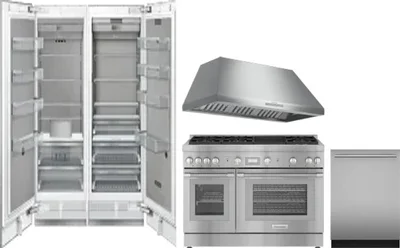 5 Piece Package Includes Refrigerator, Freezer, Range, Hood And Dishwasher