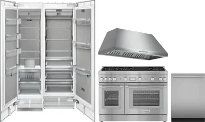 5 Piece Package Includes Refrigerator, Freezer, Range, Hood And Dishwasher