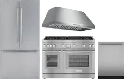 4 Piece Package Includes Refrigerator, Range, Hood And Dishwasher