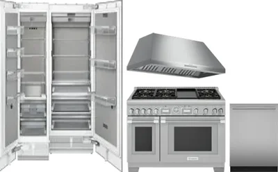 5 Piece Package Includes Refrigerator, Freezer, Range, Hood And Dishwasher
