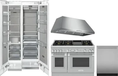 5 Piece Package Includes Refrigerator, Freezer, Range, Hood And Dishwasher
