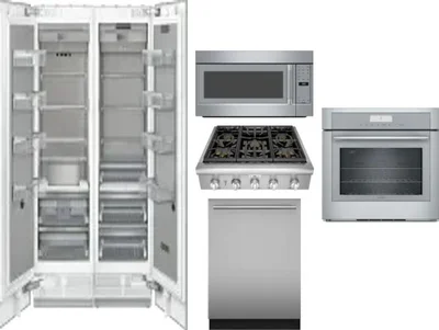 6 Piece Package Includes Refrigerator, Freezer, Cooktop, Wall Oven, Microwave And Dishwasher