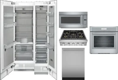 6 Piece Package Includes Refrigerator, Freezer, Cooktop, Wall Oven, Microwave And Dishwasher