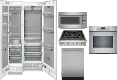 6 Piece Package Includes Refrigerator, Freezer, Cooktop, Wall Oven, Microwave And Dishwasher