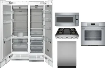 6 Piece Package Includes Refrigerator, Freezer, Cooktop, Wall Oven, Microwave And Dishwasher