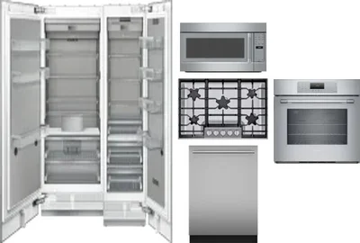 6 Piece Package Includes Refrigerator, Freezer, Cooktop, Wall Oven, Microwave And Dishwasher