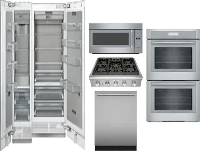 6 Piece Package Includes Refrigerator, Freezer, Cooktop, Wall Oven, Microwave And Dishwasher