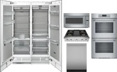 6 Piece Package Includes Refrigerator, Freezer, Cooktop, Wall Oven, Microwave And Dishwasher