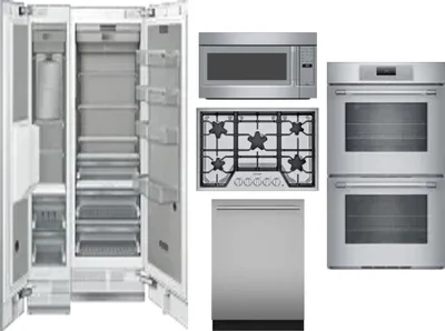 6 Piece Package Includes Refrigerator, Freezer, Cooktop, Wall Oven, Microwave And Dishwasher