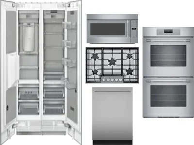 6 Piece Package Includes Refrigerator, Freezer, Cooktop, Wall Oven, Microwave And Dishwasher