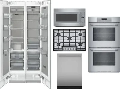 6 Piece Package Includes Refrigerator, Freezer, Cooktop, Wall Oven, Microwave And Dishwasher