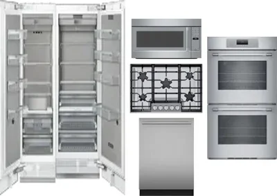 6 Piece Package Includes Refrigerator, Freezer, Cooktop, Wall Oven, Microwave And Dishwasher