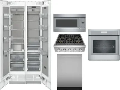 6 Piece Package Includes Refrigerator, Freezer, Cooktop, Wall Oven, Microwave And Dishwasher
