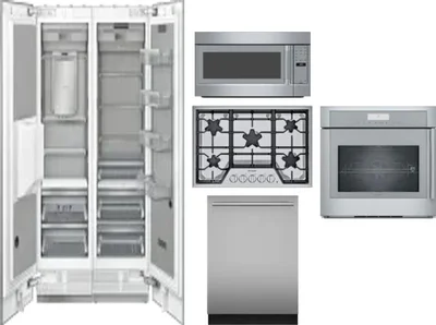 6 Piece Package Includes Refrigerator, Freezer, Cooktop, Wall Oven, Microwave And Dishwasher