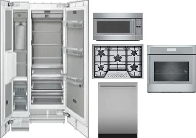 6 Piece Package Includes Refrigerator, Freezer, Cooktop, Wall Oven, Microwave And Dishwasher