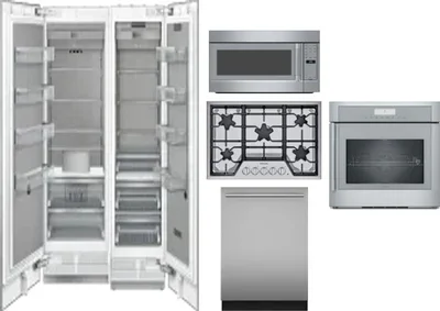 6 Piece Package Includes Refrigerator, Freezer, Cooktop, Wall Oven, Microwave And Dishwasher