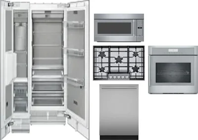 6 Piece Package Includes Refrigerator, Freezer, Cooktop, Wall Oven, Microwave And Dishwasher