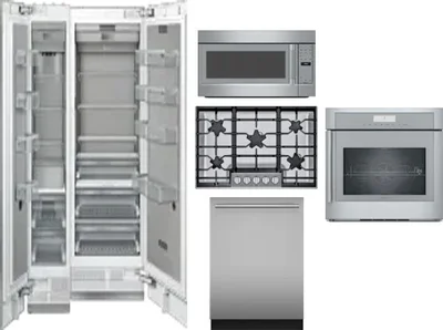 6 Piece Package Includes Refrigerator, Freezer, Cooktop, Wall Oven, Microwave And Dishwasher