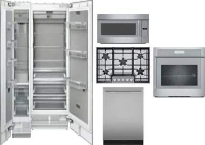 6 Piece Package Includes Refrigerator, Freezer, Cooktop, Wall Oven, Microwave And Dishwasher