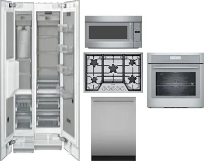 6 Piece Package Includes Refrigerator, Freezer, Cooktop, Wall Oven, Microwave And Dishwasher