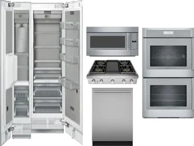 6 Piece Package Includes Refrigerator, Freezer, Cooktop, Wall Oven, Microwave And Dishwasher