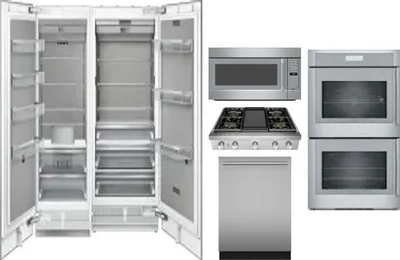 6 Piece Package Includes Refrigerator, Freezer, Cooktop, Wall Oven, Microwave And Dishwasher