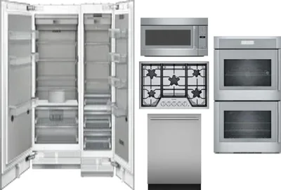 6 Piece Package Includes Refrigerator, Freezer, Cooktop, Wall Oven, Microwave And Dishwasher