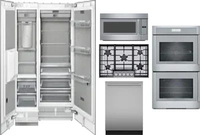 6 Piece Package Includes Refrigerator, Freezer, Cooktop, Wall Oven, Microwave And Dishwasher