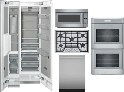 6 Piece Package Includes Refrigerator, Freezer, Cooktop, Wall Oven, Microwave And Dishwasher
