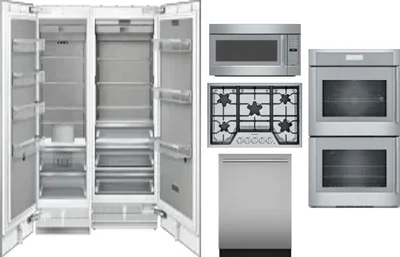 6 Piece Package Includes Refrigerator, Freezer, Cooktop, Wall Oven, Microwave And Dishwasher