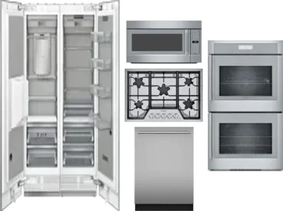 6 Piece Package Includes Refrigerator, Freezer, Cooktop, Wall Oven, Microwave And Dishwasher