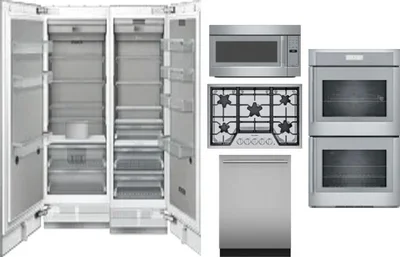 6 Piece Package Includes Refrigerator, Freezer, Cooktop, Wall Oven, Microwave And Dishwasher