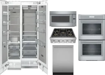 6 Piece Package Includes Refrigerator, Freezer, Cooktop, Wall Oven, Microwave And Dishwasher