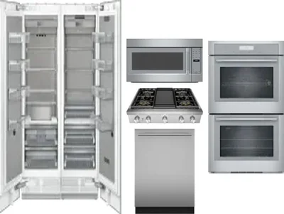 6 Piece Package Includes Refrigerator, Freezer, Cooktop, Wall Oven, Microwave And Dishwasher