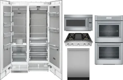 6 Piece Package Includes Refrigerator, Freezer, Cooktop, Wall Oven, Microwave And Dishwasher