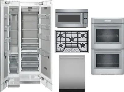 6 Piece Package Includes Refrigerator, Freezer, Cooktop, Wall Oven, Microwave And Dishwasher
