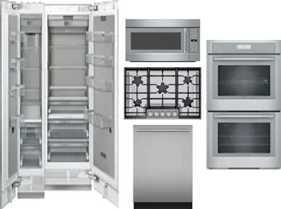 6 Piece Package Includes Refrigerator, Freezer, Cooktop, Wall Oven, Microwave And Dishwasher