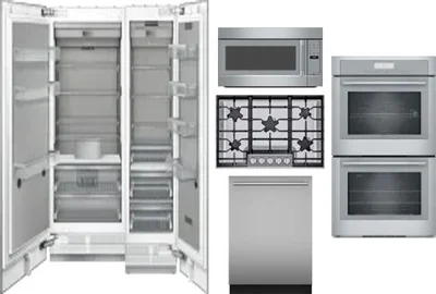 6 Piece Package Includes Refrigerator, Freezer, Cooktop, Wall Oven, Microwave And Dishwasher