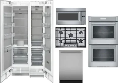 6 Piece Package Includes Refrigerator, Freezer, Cooktop, Wall Oven, Microwave And Dishwasher