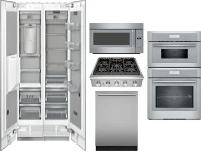 6 Piece Package Includes Refrigerator, Freezer, Cooktop, Wall Oven, Microwave And Dishwasher