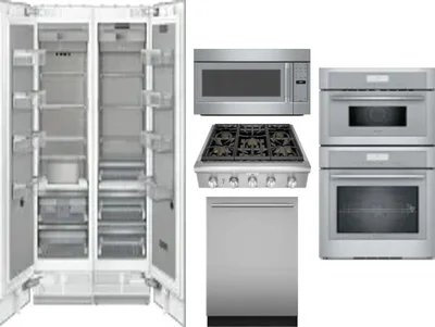 6 Piece Package Includes Refrigerator, Freezer, Cooktop, Wall Oven, Microwave And Dishwasher