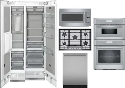 6 Piece Package Includes Refrigerator, Freezer, Cooktop, Wall Oven, Microwave And Dishwasher
