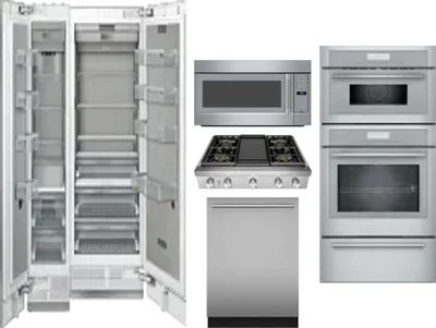 6 Piece Package Includes Refrigerator, Freezer, Cooktop, Wall Oven, Microwave And Dishwasher