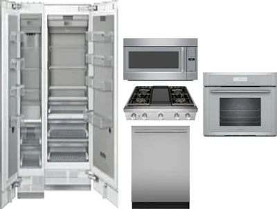 6 Piece Package Includes Refrigerator, Freezer, Cooktop, Wall Oven, Microwave And Dishwasher