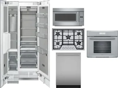 6 Piece Package Includes Refrigerator, Freezer, Cooktop, Wall Oven, Microwave And Dishwasher