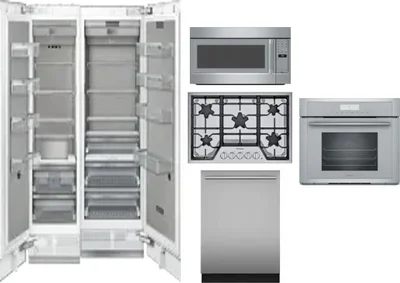 6 Piece Package Includes Refrigerator, Freezer, Cooktop, Wall Oven, Microwave And Dishwasher