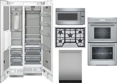 6 Piece Package Includes Refrigerator, Freezer, Cooktop, Wall Oven, Microwave And Dishwasher